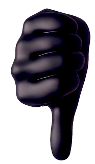 Hand giving a thumbs down